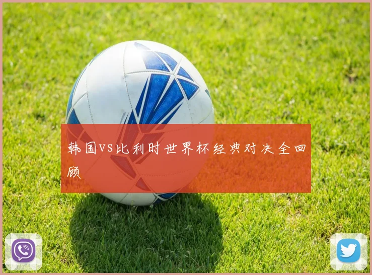 韩国vs比利时世界杯经典对决全回顾